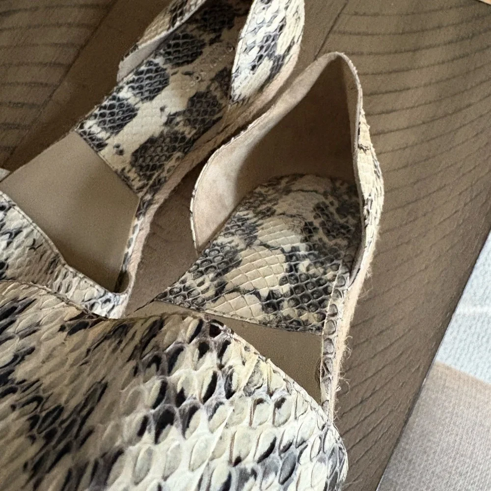 NEW Michael Kors Snakeskin Espadrille  Women's Pointed Flats